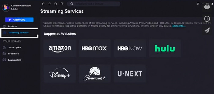 Y2Mate Amazon Prime Video Downloaderの操作画面